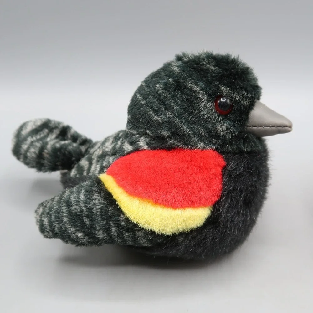 Wild Republic Audubon K&M Plush Toy Bird lot Red Wing Robin Chickadee with sound